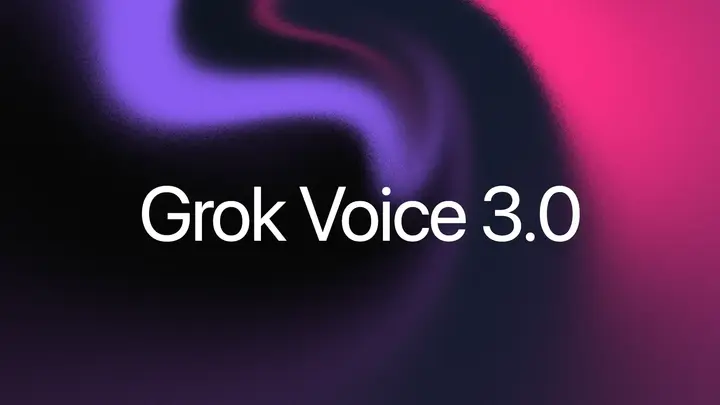 Official “Grok Voice 3.0” announcement graphic